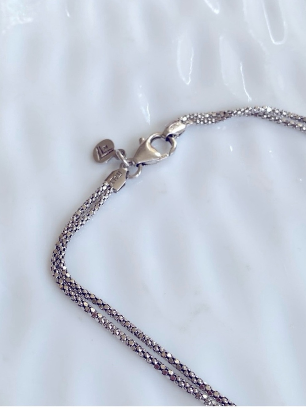 Silpada sterling Knot Lariat Necklace  17” inches “Not your Corporate Tie” N1497 - Picture 7 of 10